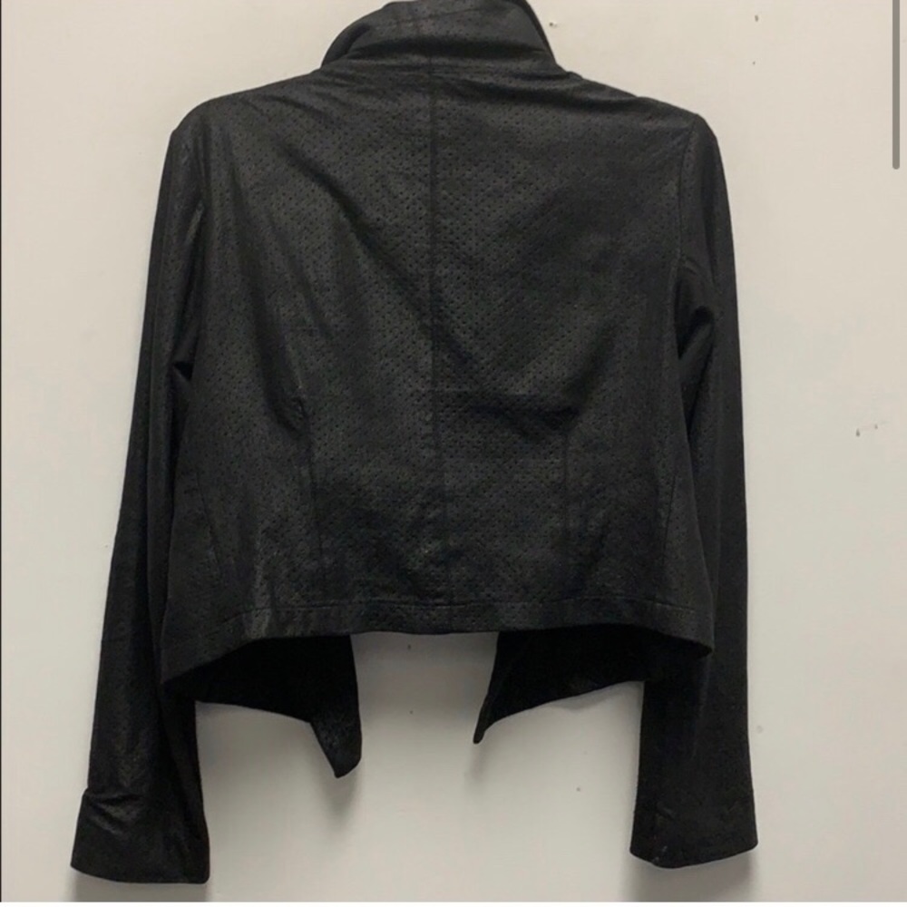 Georgie X Intermix Perforated Vegan Leather Moto Jacket - SMALL - Picture 3 of 6